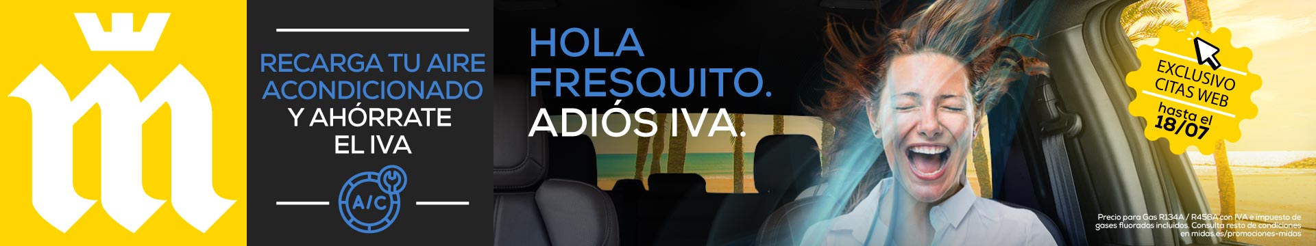 recarga tu aire acondicionado y ahorrate el iva pide tu cita solo hasta el 18 de julio