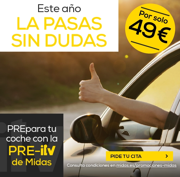 prepara tu coche con la pre itv de midas este año la pasas sin dudas por solo cuarenta y nueve euros pide tu cita