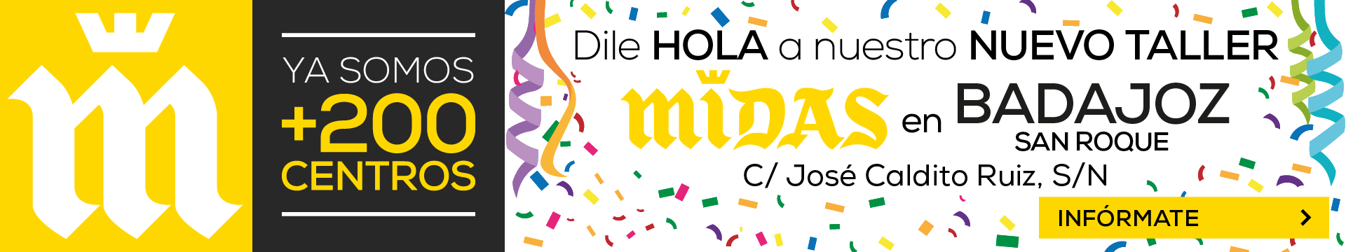 dile hola a nuestro nuevo taller midas en badajoz san roque informate