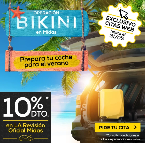 diez por ciento de descuento en la revision oficial midas solo hasta el treinta y uno de mayo pide tu cita