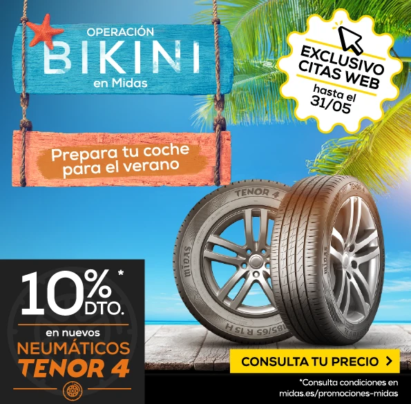 diez por ciento de descuento en los nuevos neumaticos tenor 4 solo hasta el treinta y uno de mayo consulta tu precio
